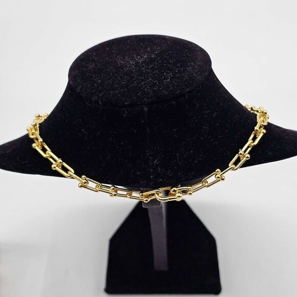 Auth Louis Vuitton Lock & Key w/unbranded 925 Pure Silver Gold plated Necklace - Picture 5 of 16